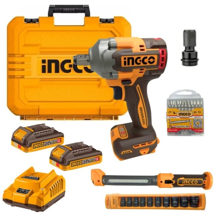 INGCO COSLI23056 cordless 2-piece combo power tool kit for workshop and DIY applications INGCO COSLI23056 cordless 2-piece combo power tool kit for workshop and DIY applications