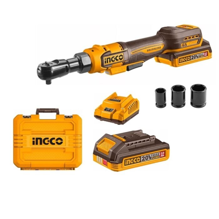 INGCO CDRLI20652 20V cordless drive ratchet for automotive repair and workshop maintenance